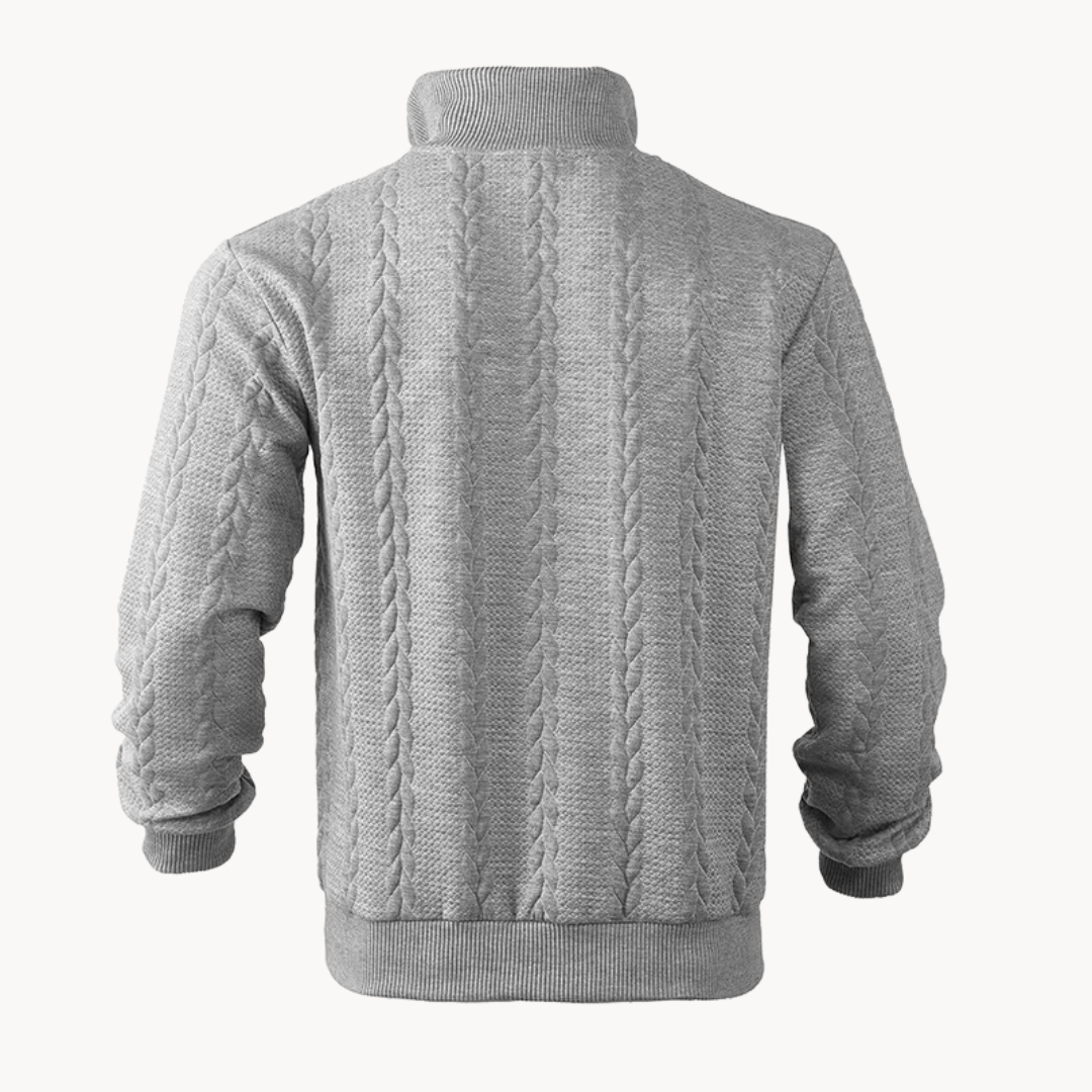 Cable Quarter Zip Pullover