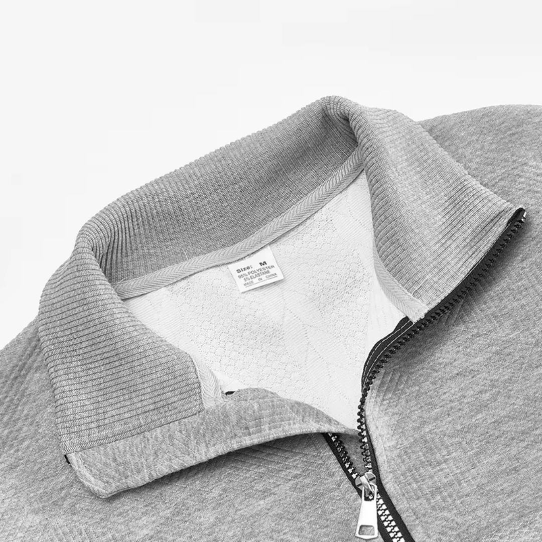 Cable Quarter Zip Pullover