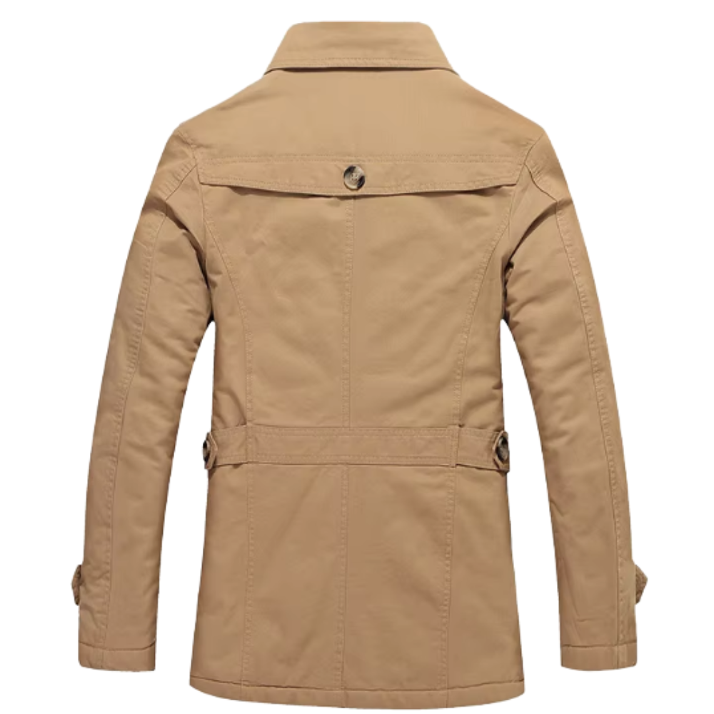 Elegant Quilted Trench Coat