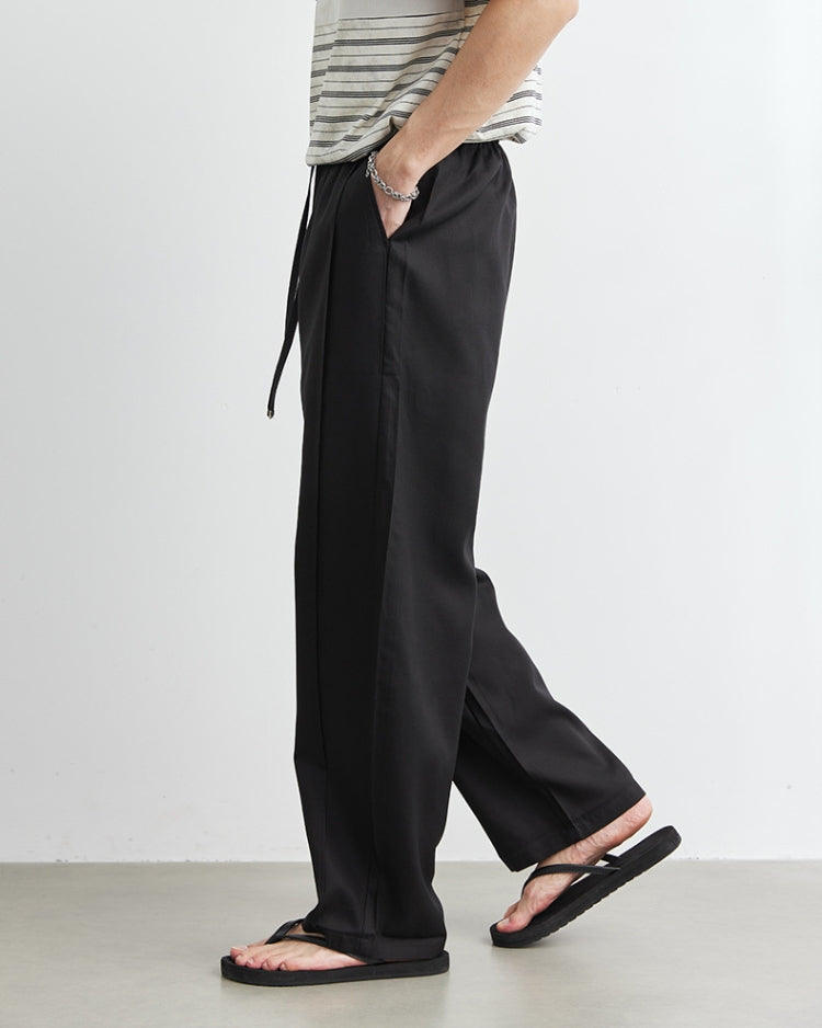 Wide Waist Linen Pants