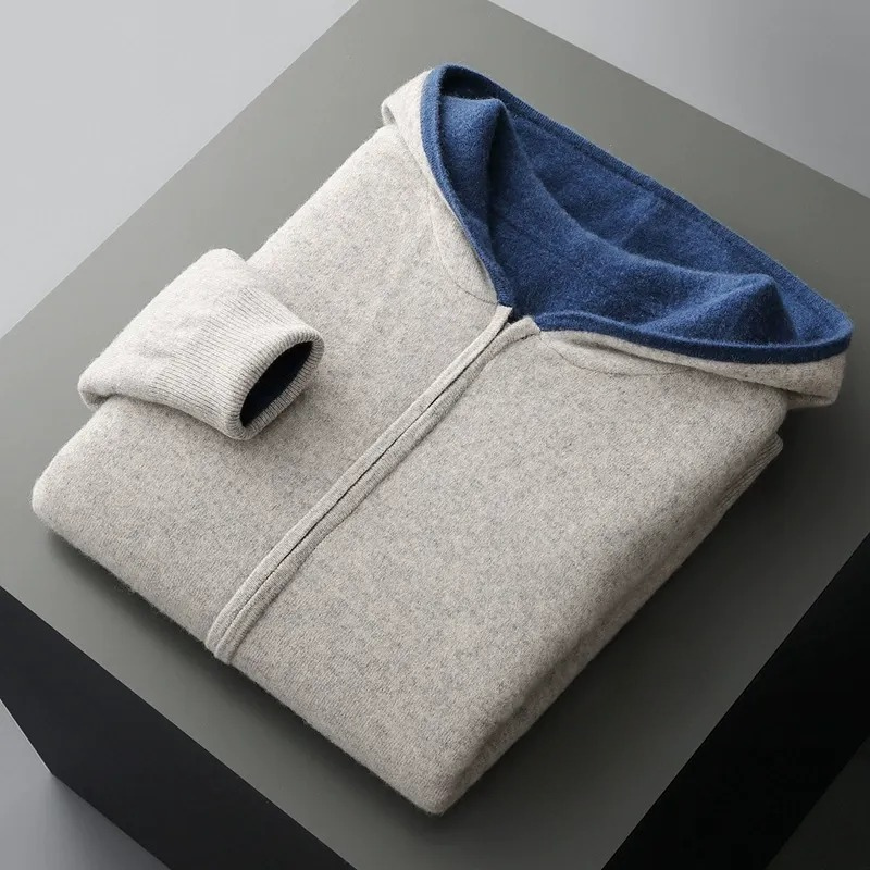 100% Merino Wool Reversible Hoodie
