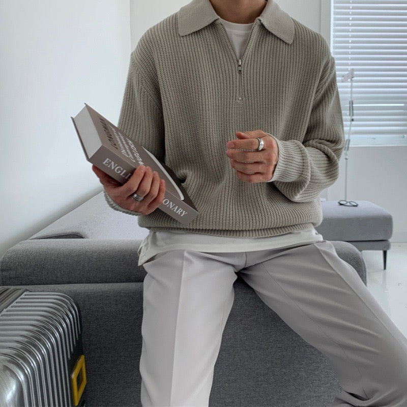 Casual Zipped Sweater