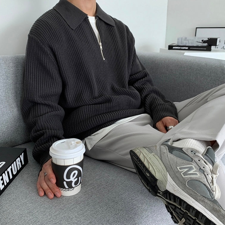 Casual Zipped Sweater