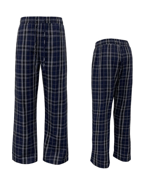 Plaid Pajama Pants with Drawstring