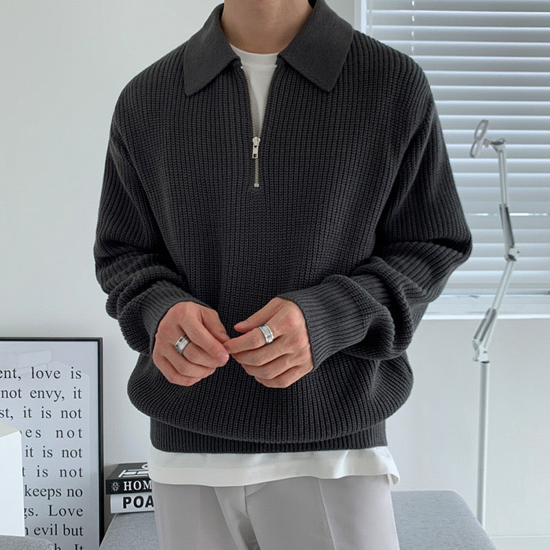 Casual Zipped Sweater