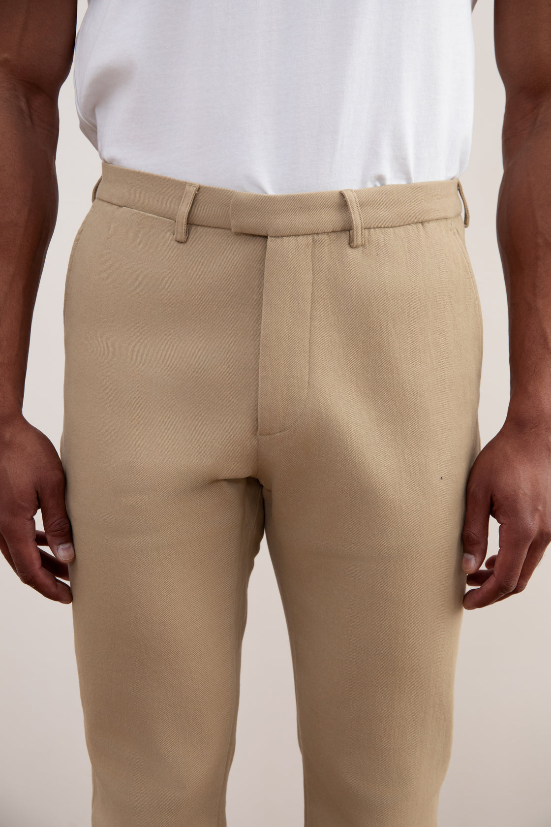 Straight Winter Trousers in Toasted Color