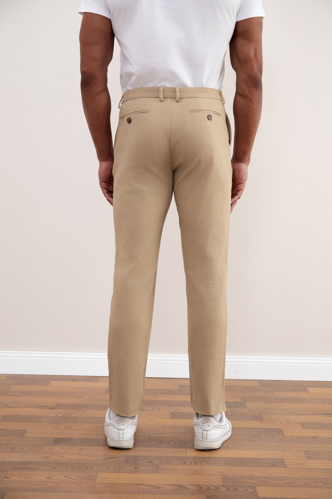 Straight Winter Trousers in Toasted Color