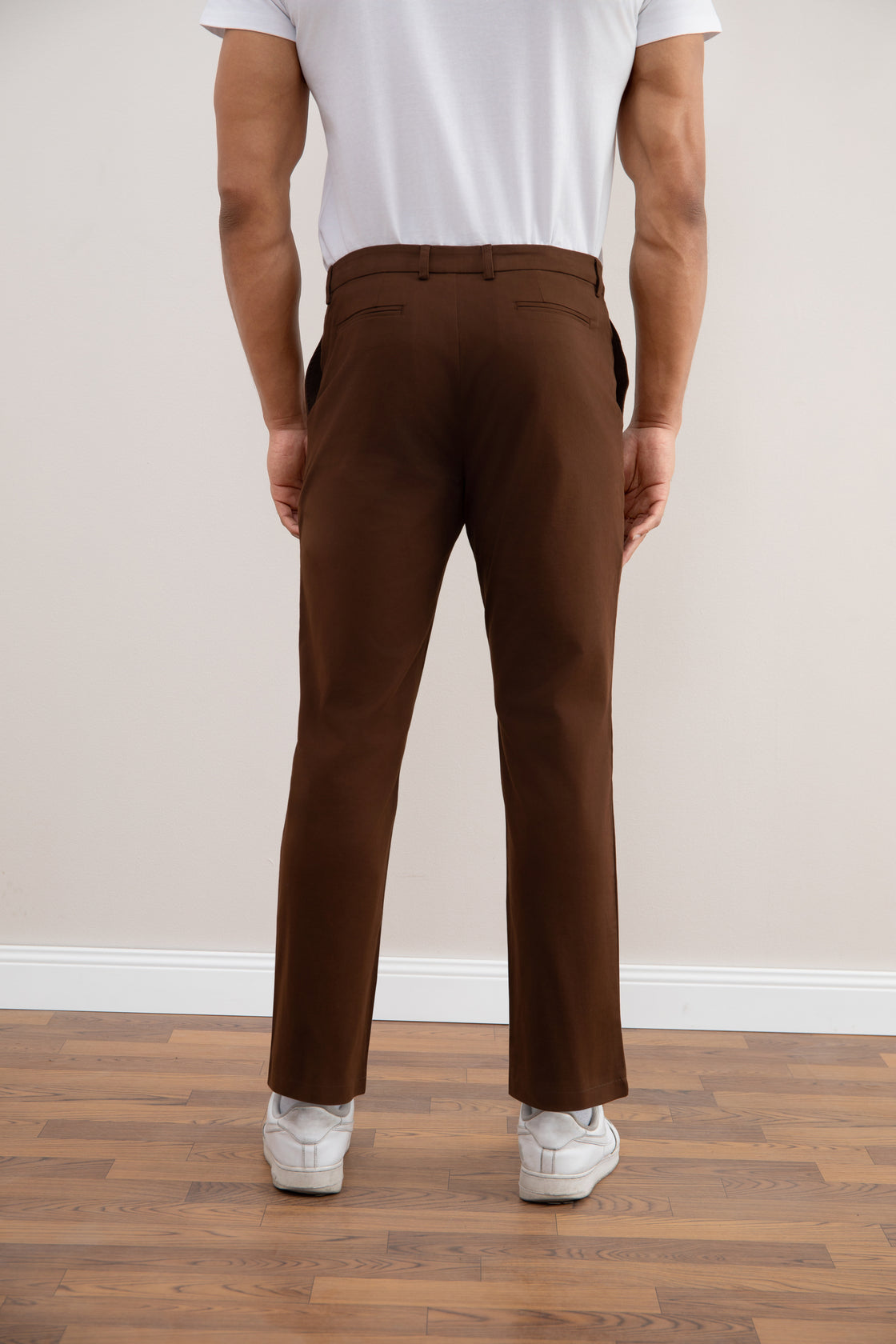 Brown Straight Chinos