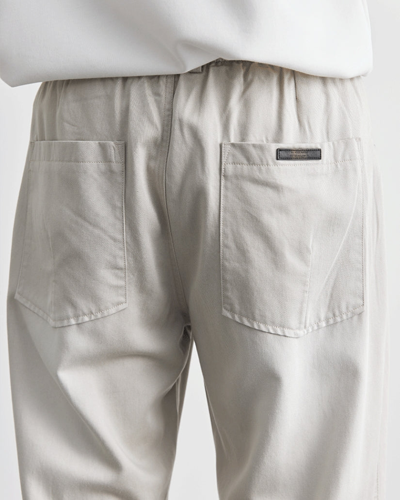 Loose Fit Jeans with Elastic Waistband