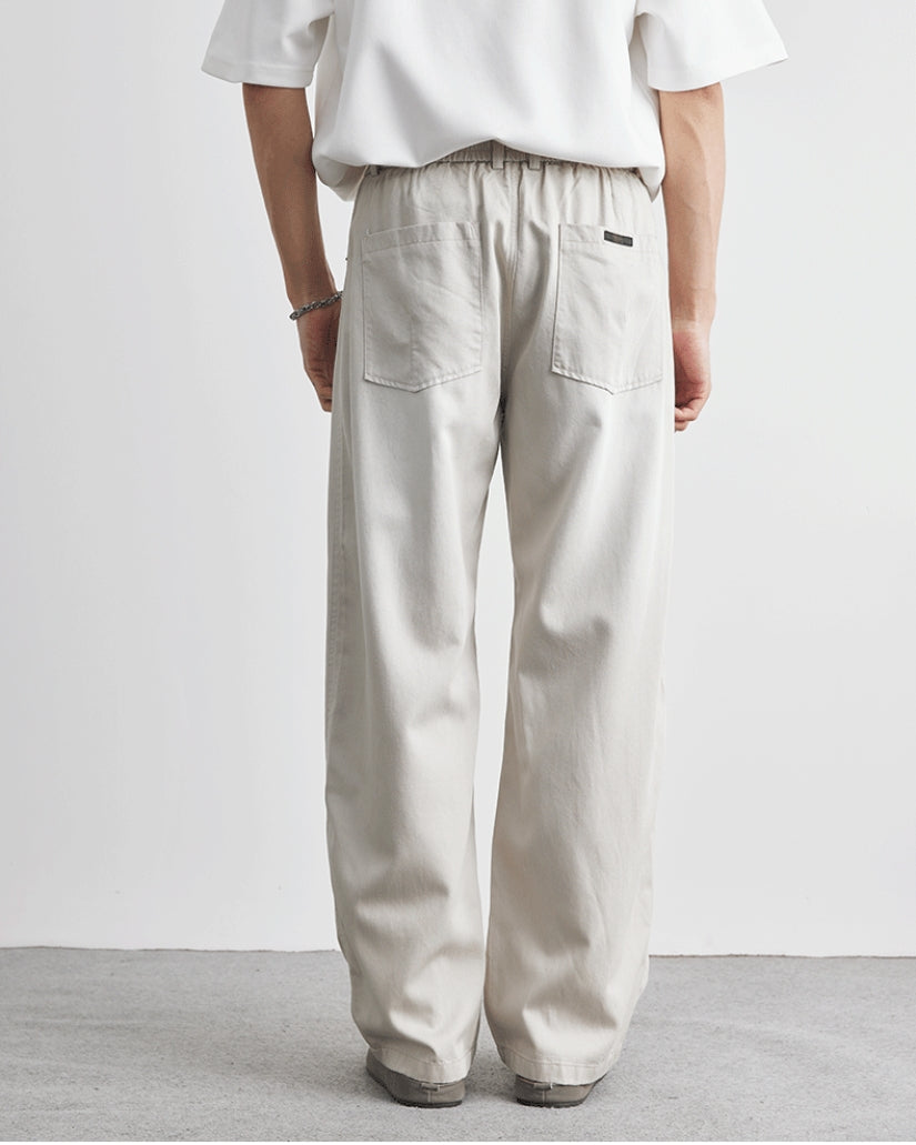 Loose Fit Jeans with Elastic Waistband