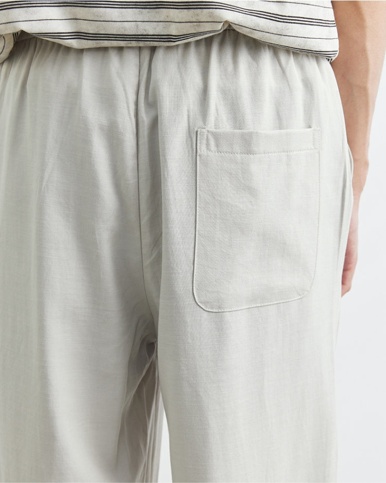 Wide Waist Linen Pants