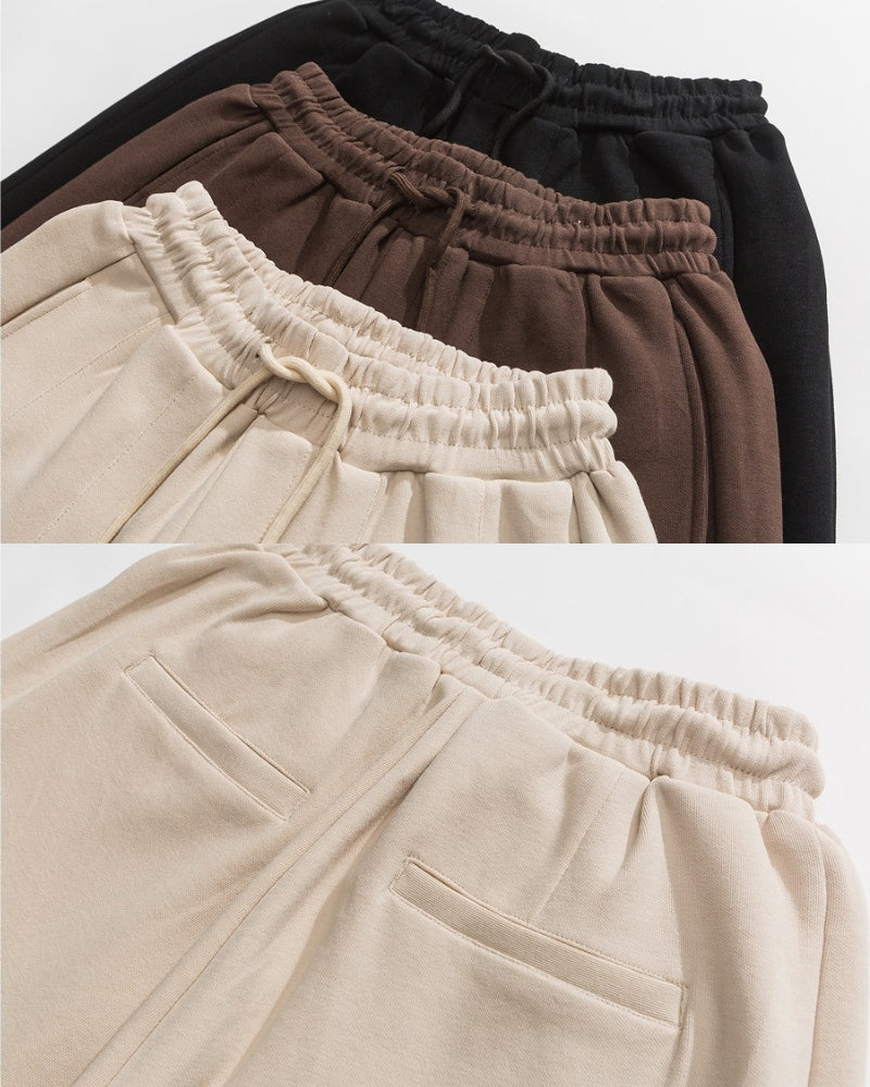 Relaxed Fit Wide Leg Joggers