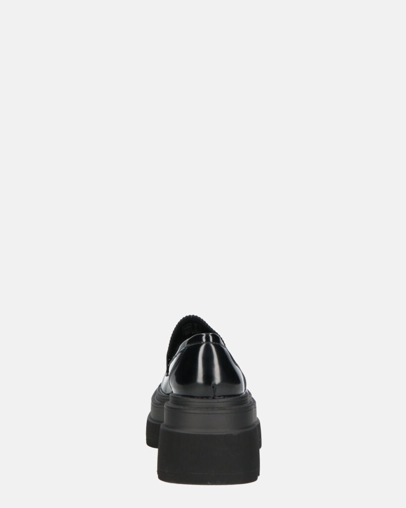 BICE - Black Platform Loafers