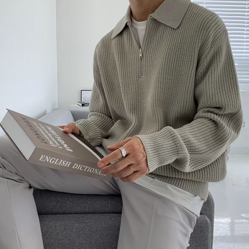 Casual Zipped Sweater