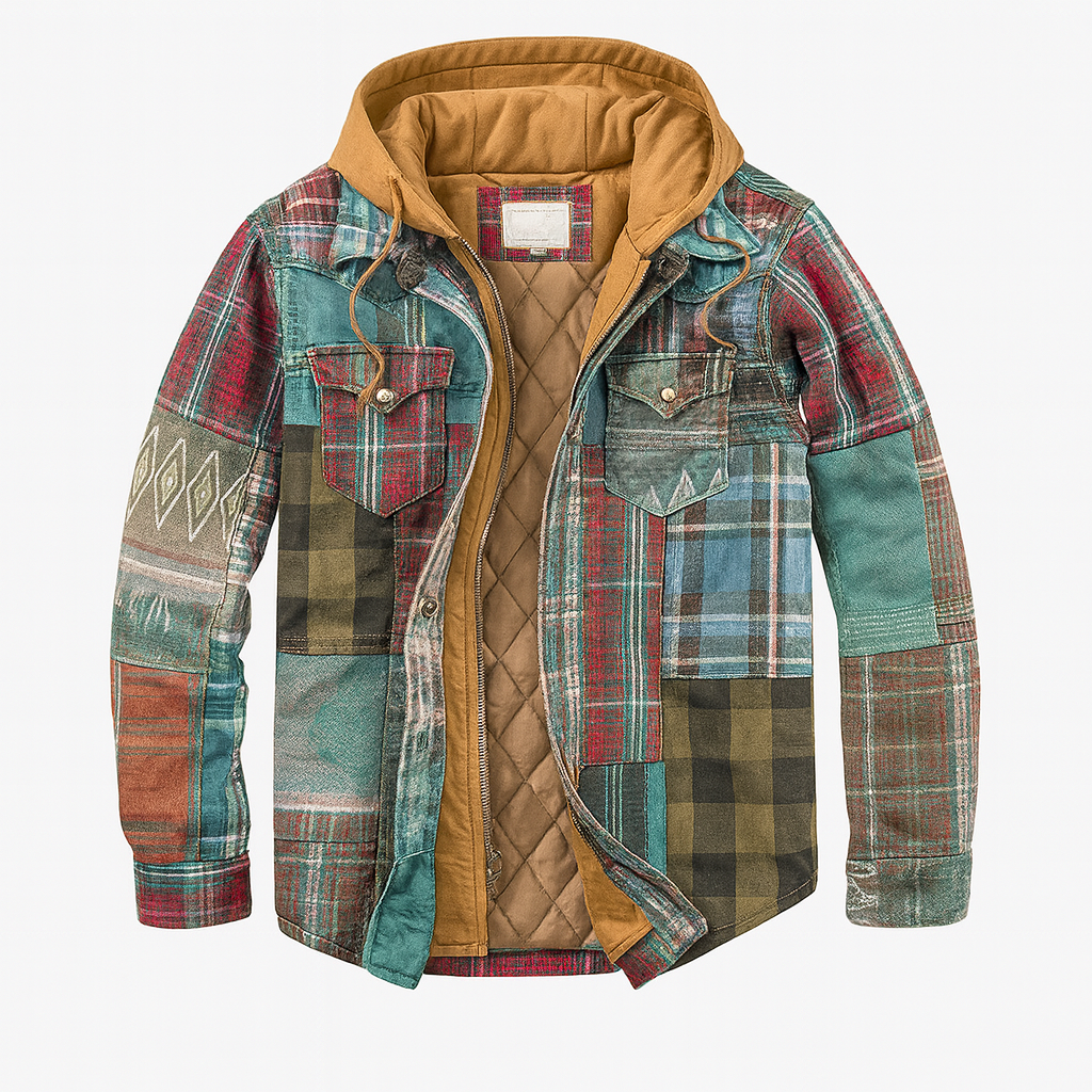 Patchwork Check Jacket