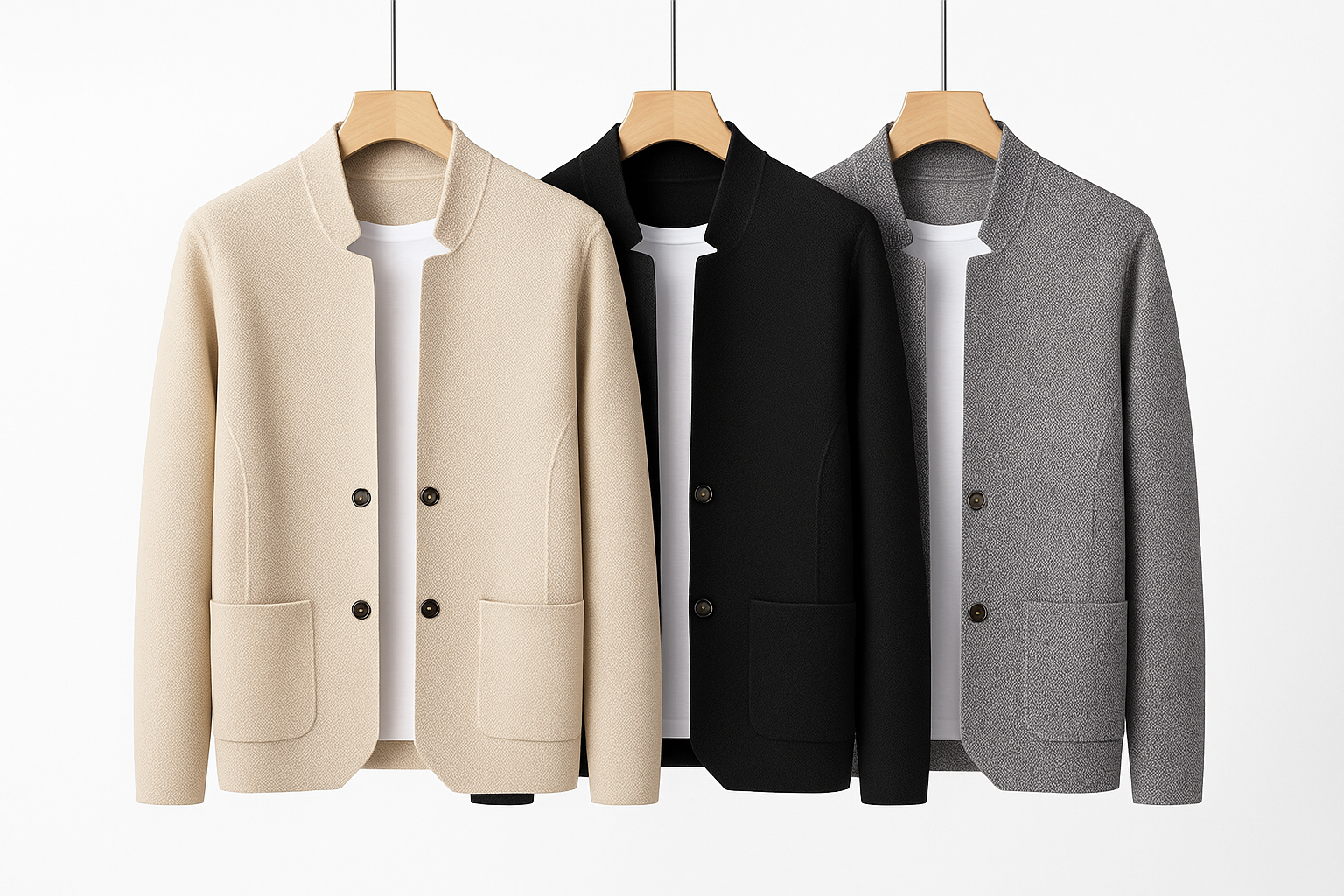 Minimalist Knit Blazer Cardigan