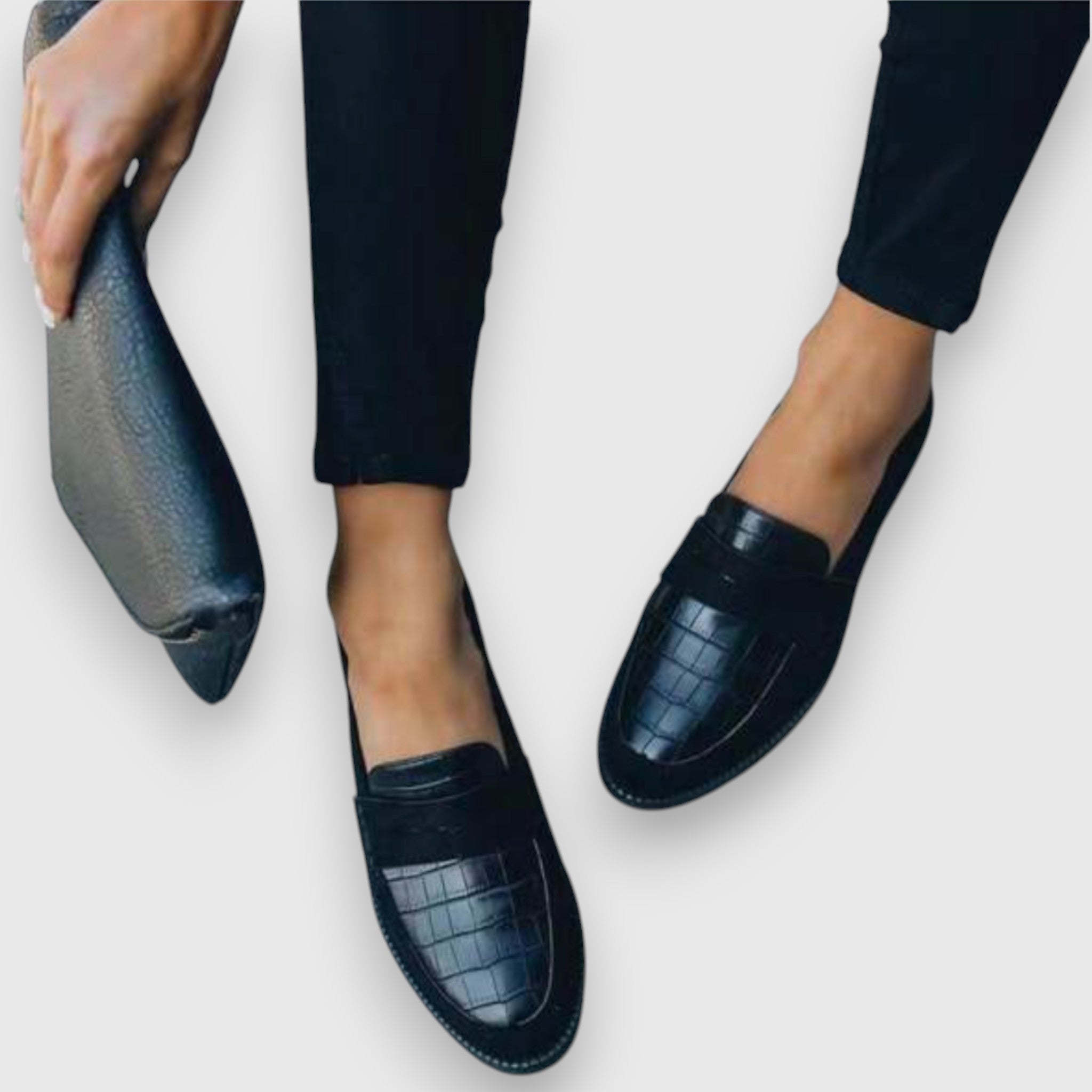 Croc - Effect Loafers