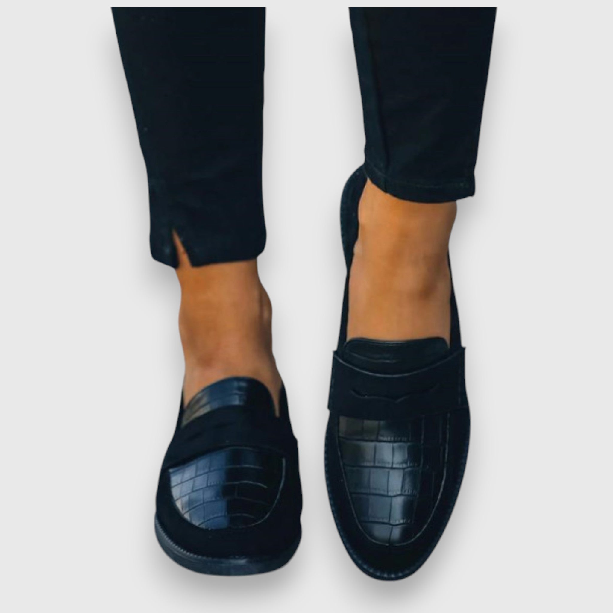 Croc - Effect Loafers