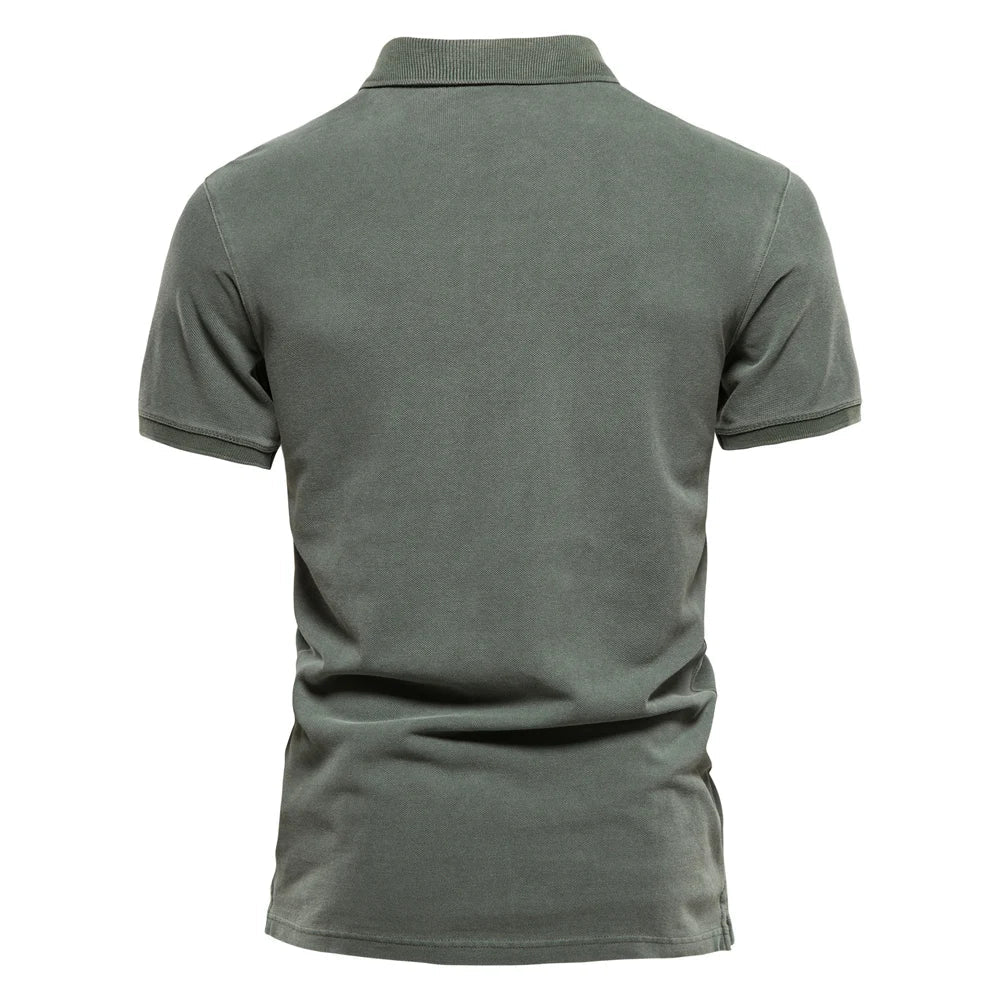 Faded Effect Polo Shirt