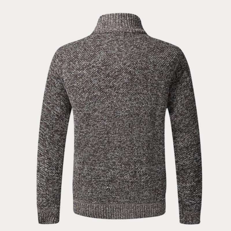 Fleece-Lined Knit Jacket