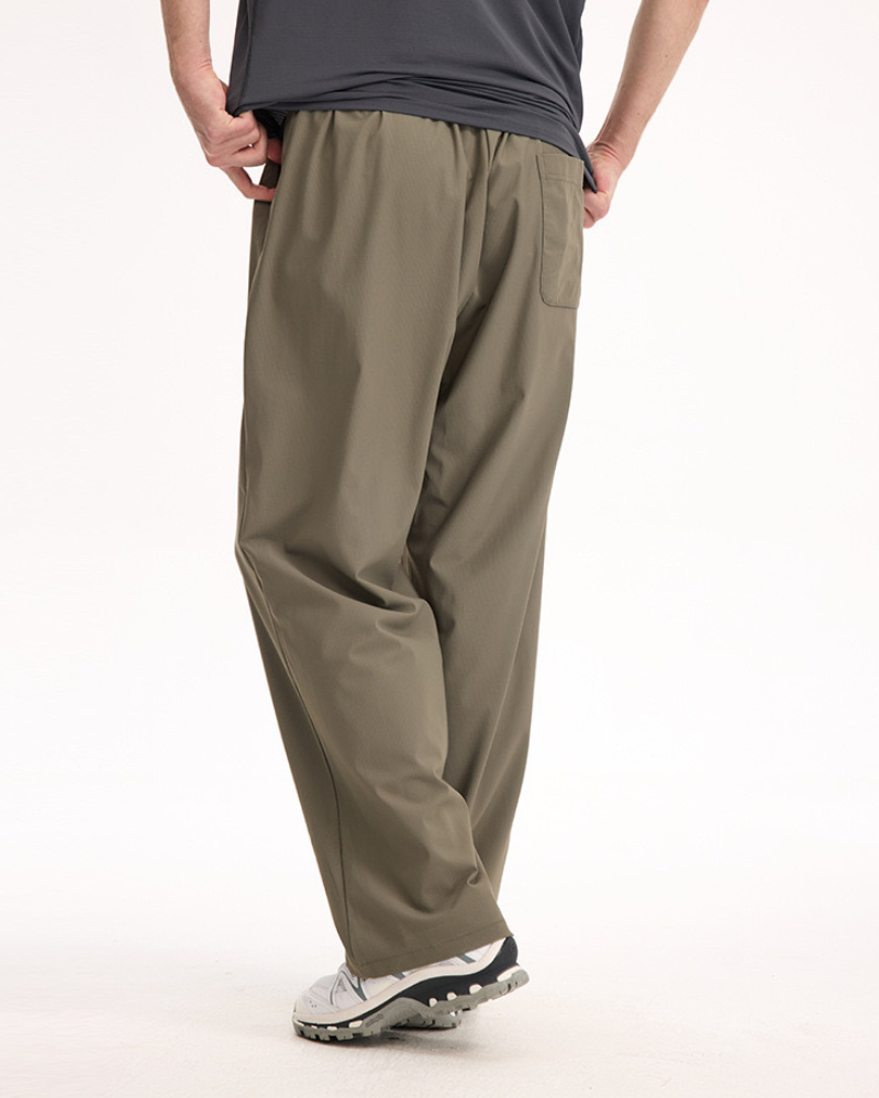Relaxed Wide-Leg Pants with Drawstring
