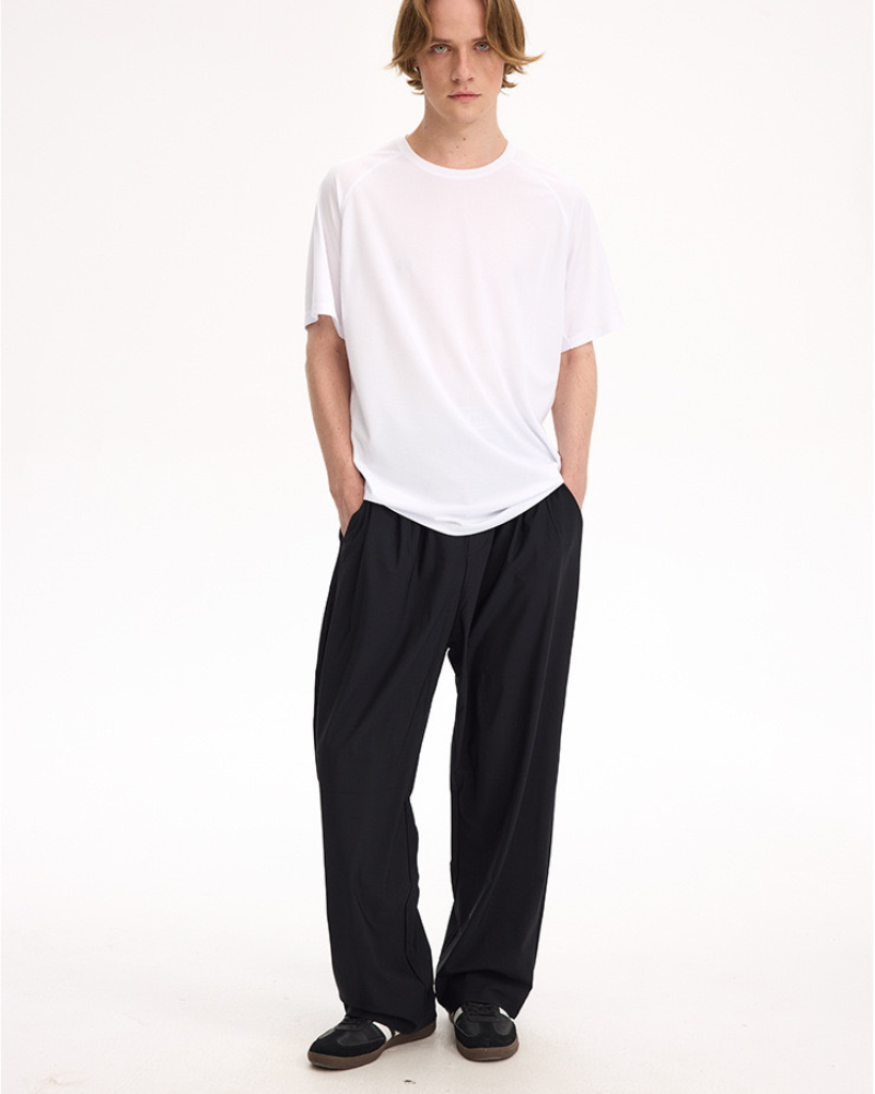 Relaxed Wide-Leg Pants with Drawstring