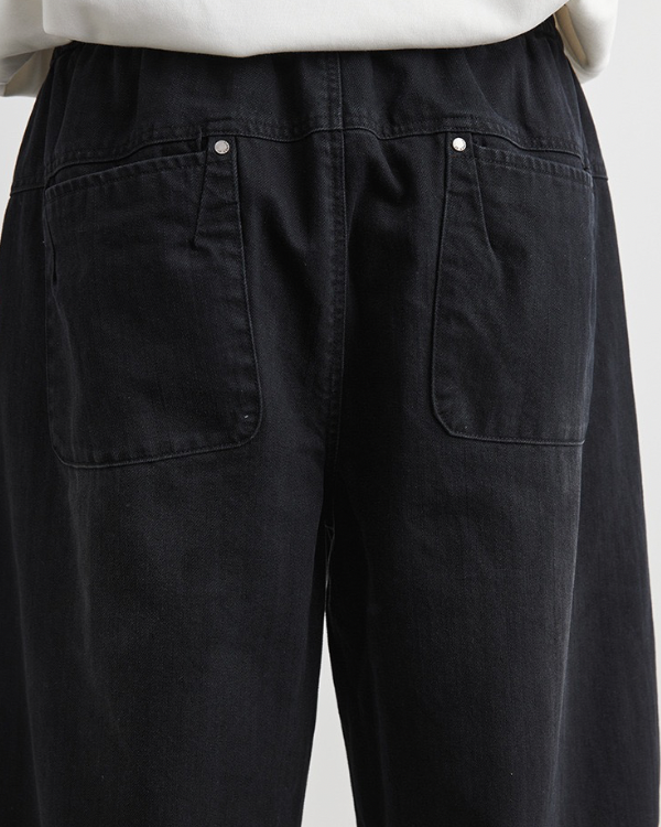Washed Lounge Pants with Drawstrings