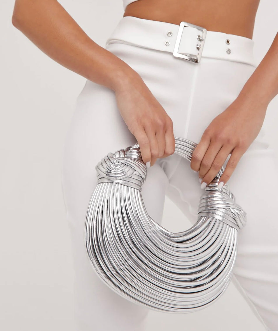 Knotted Sculptural Handle Bag