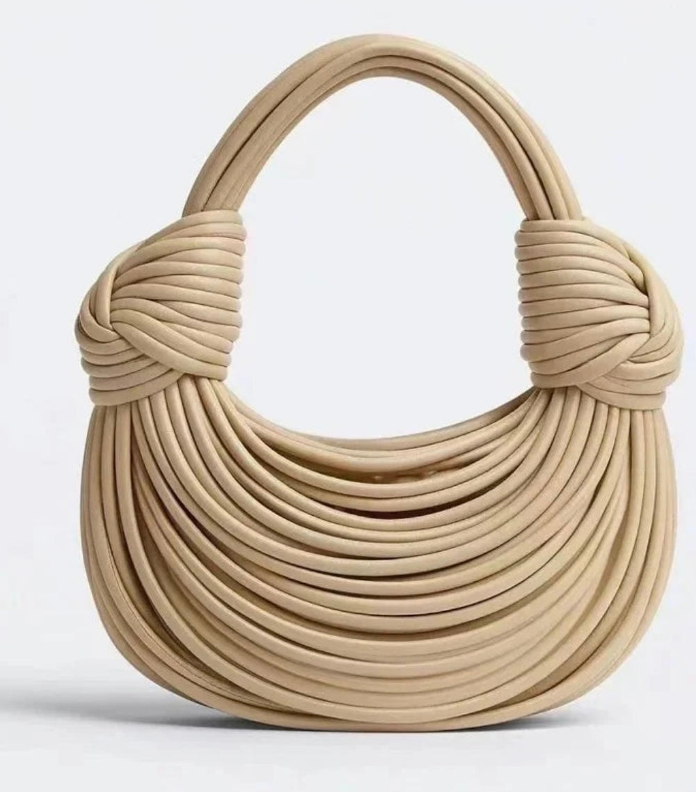 Knotted Sculptural Handle Bag