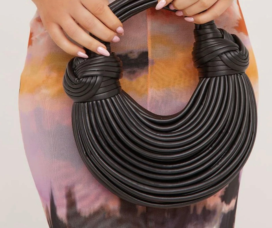 Knotted Sculptural Handle Bag