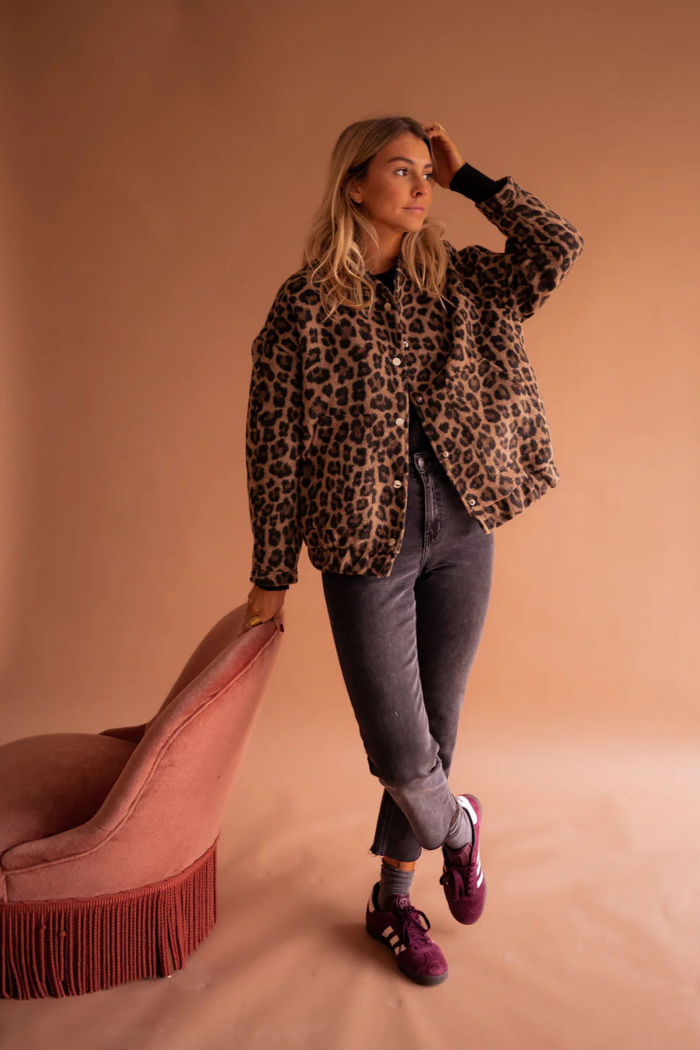 Leona | The Leopard Bomber Jacket