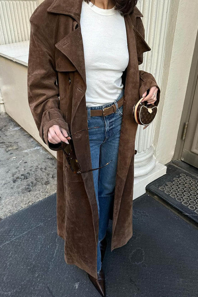 Long Suede Coat