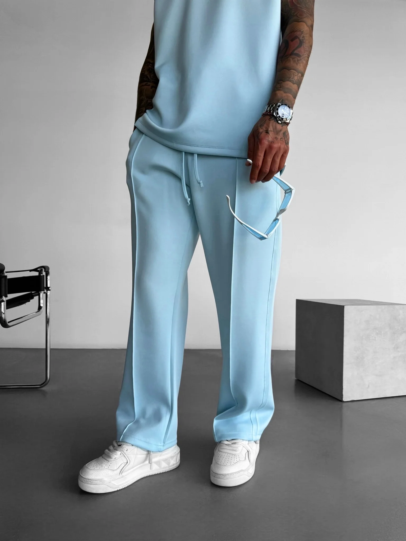 Loose Fit Diver Fabric Trousers