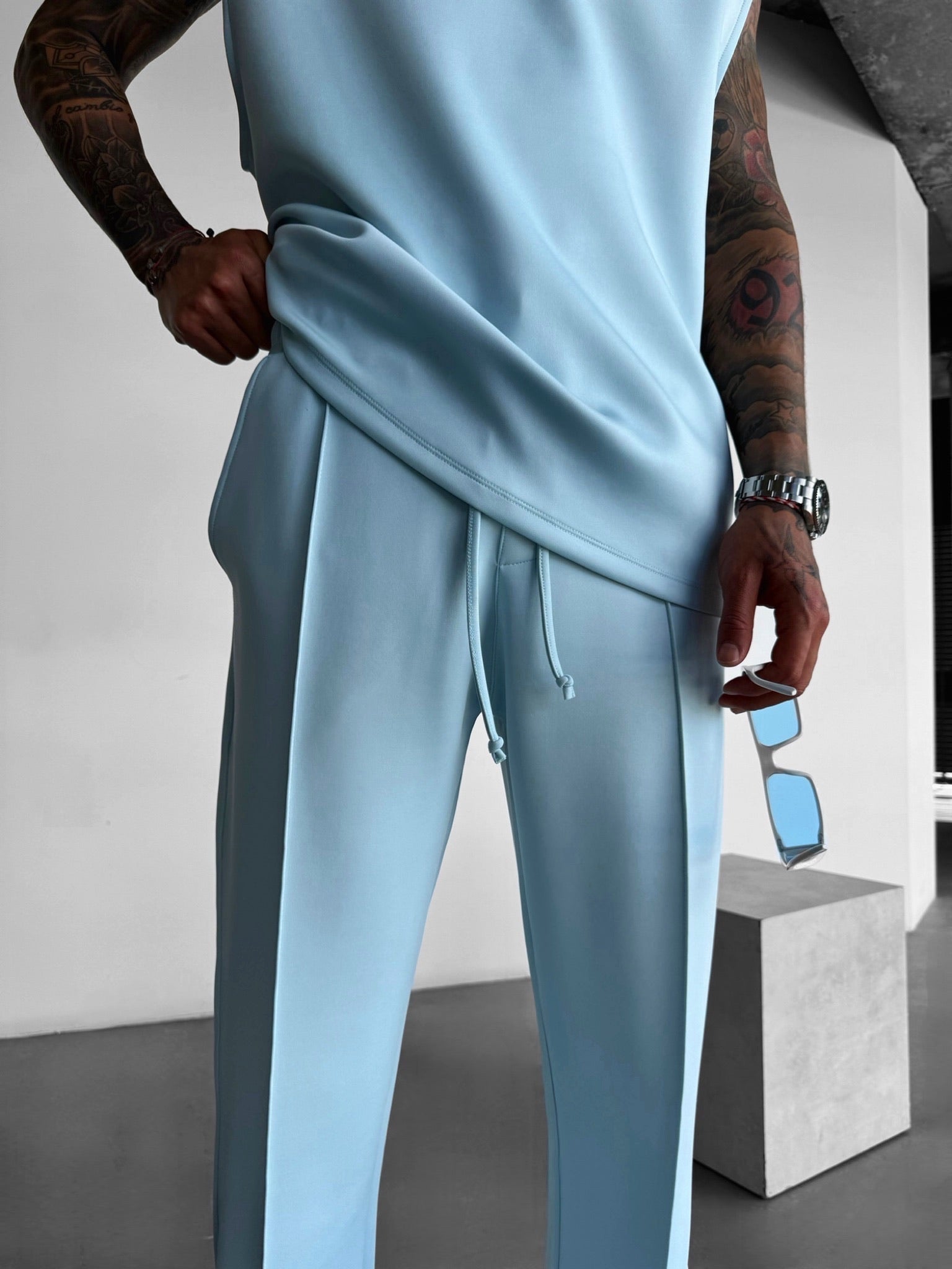 Loose Fit Diver Fabric Trousers