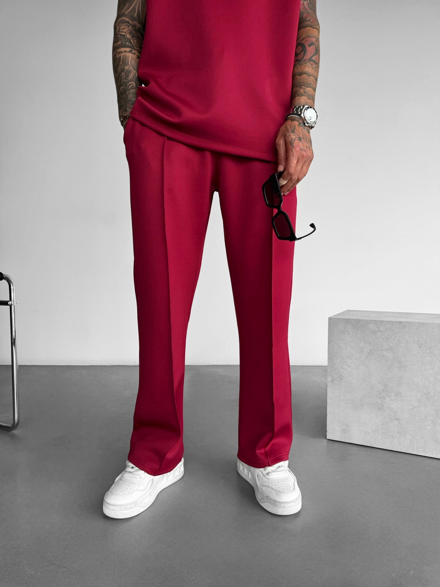Loose Fit Diver Fabric Trousers