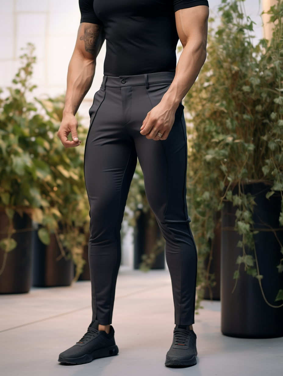 Wrinkle-Free Slim Fit Trousers