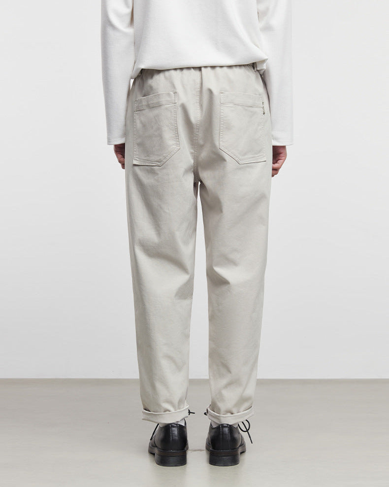 Straight Cone Pants with Simple and Loose Cut