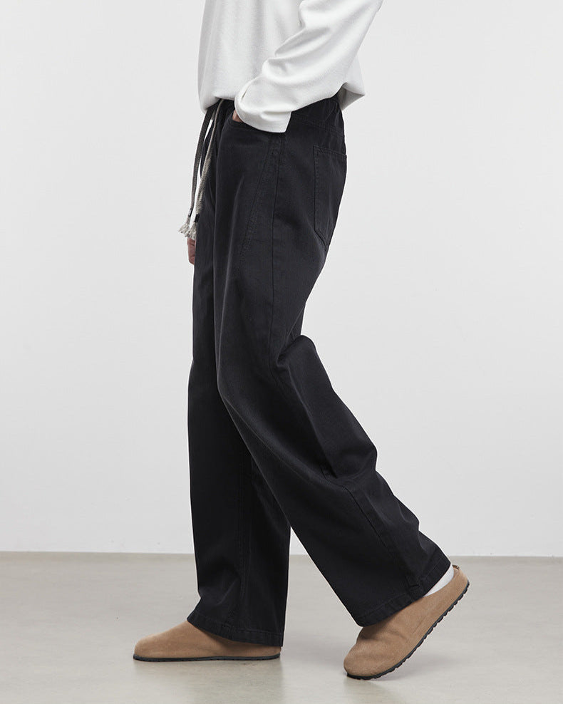 Loose-Fit Lightweight Drawstring Pants