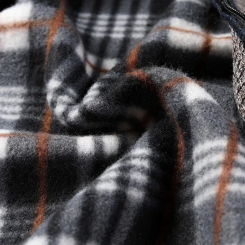 Fleece-Lined Knit Jacket