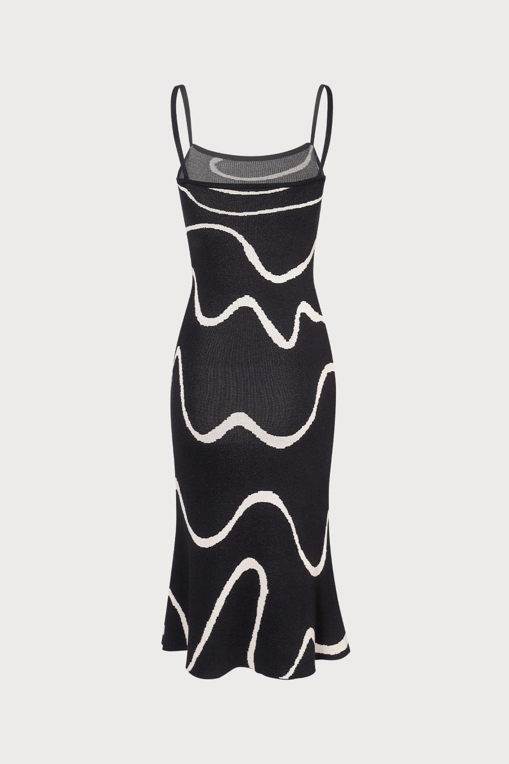 Obsidian Wave Mermaid Knit Dress