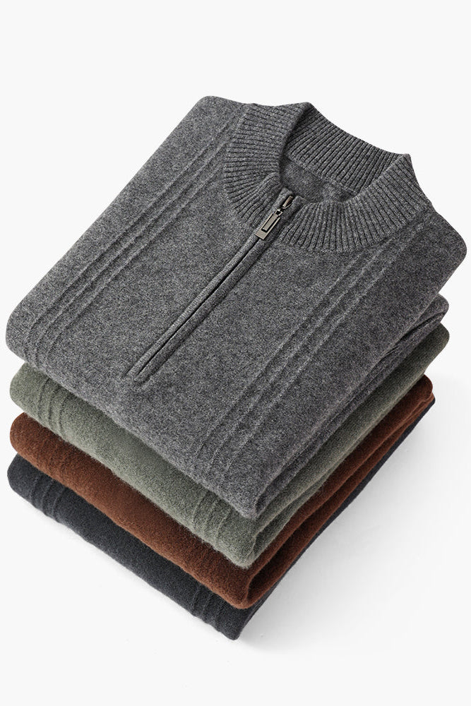 Ribbed Half Zip