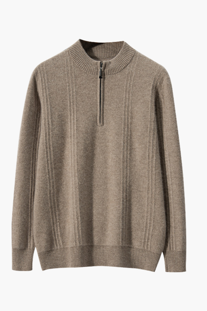 Ribbed Half Zip