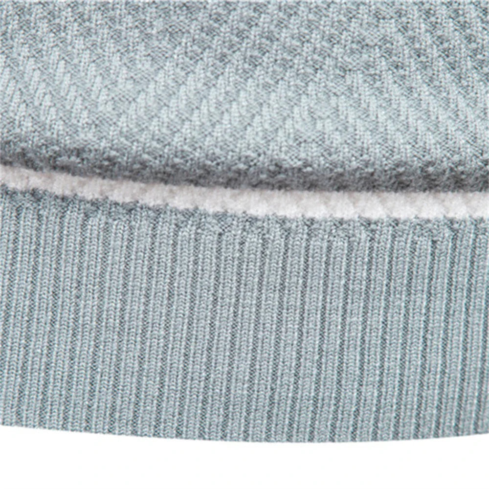 Striped Knit Crewneck Sweater