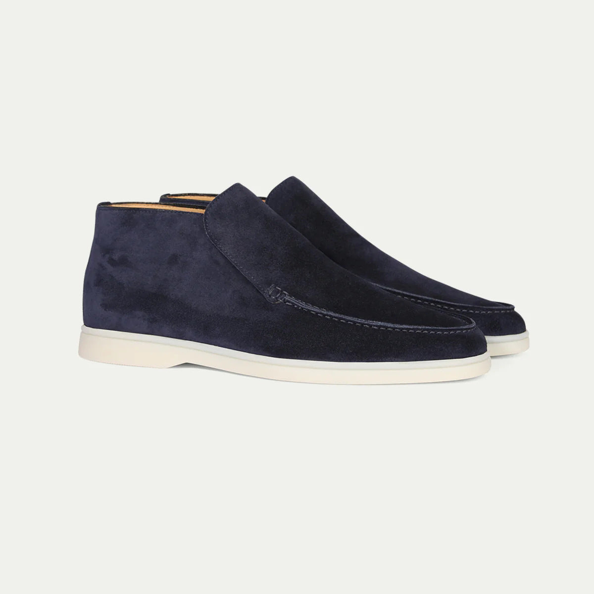 Suede Loafer Ankle Boots