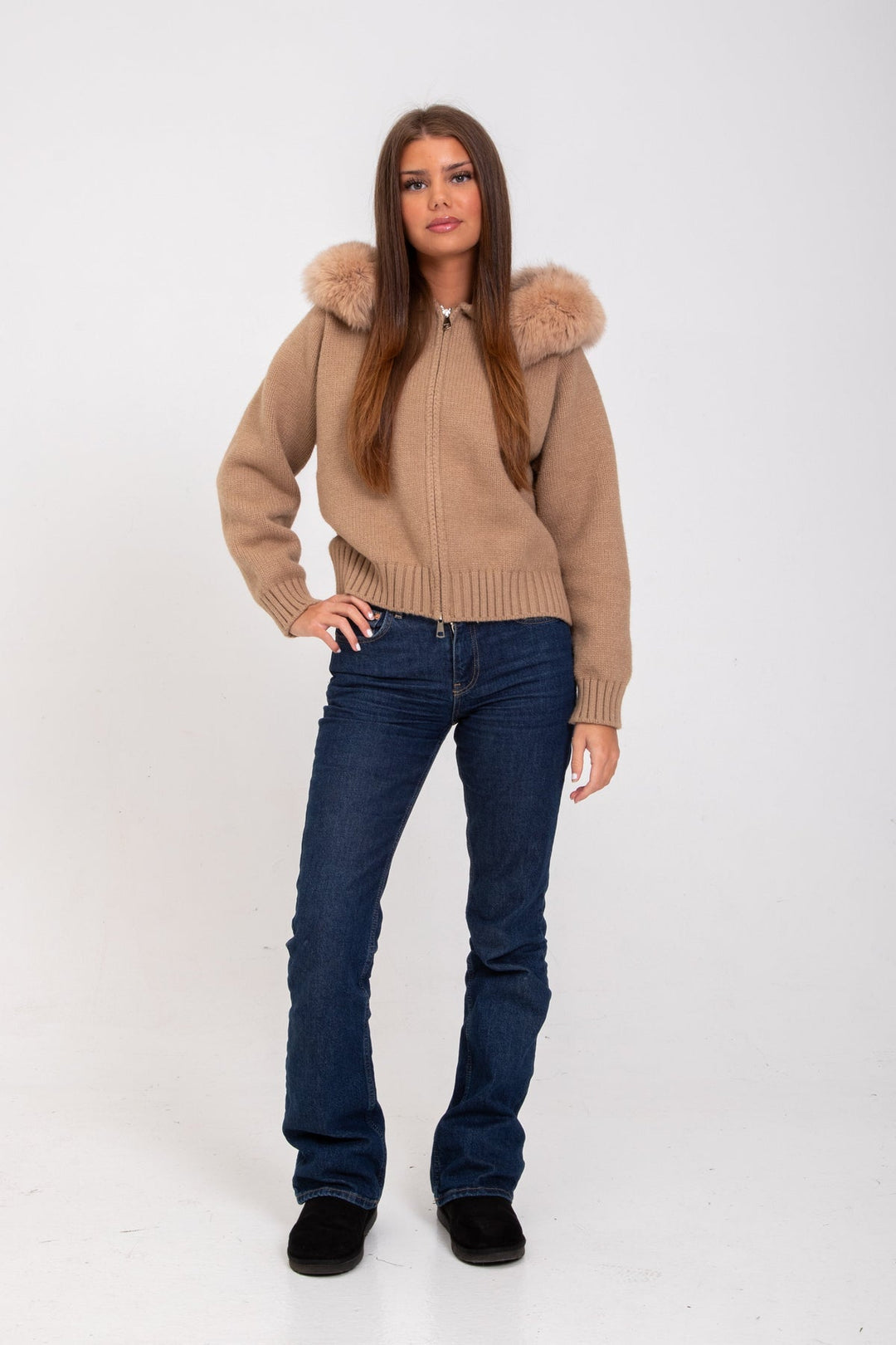 Wool Coat with Hood