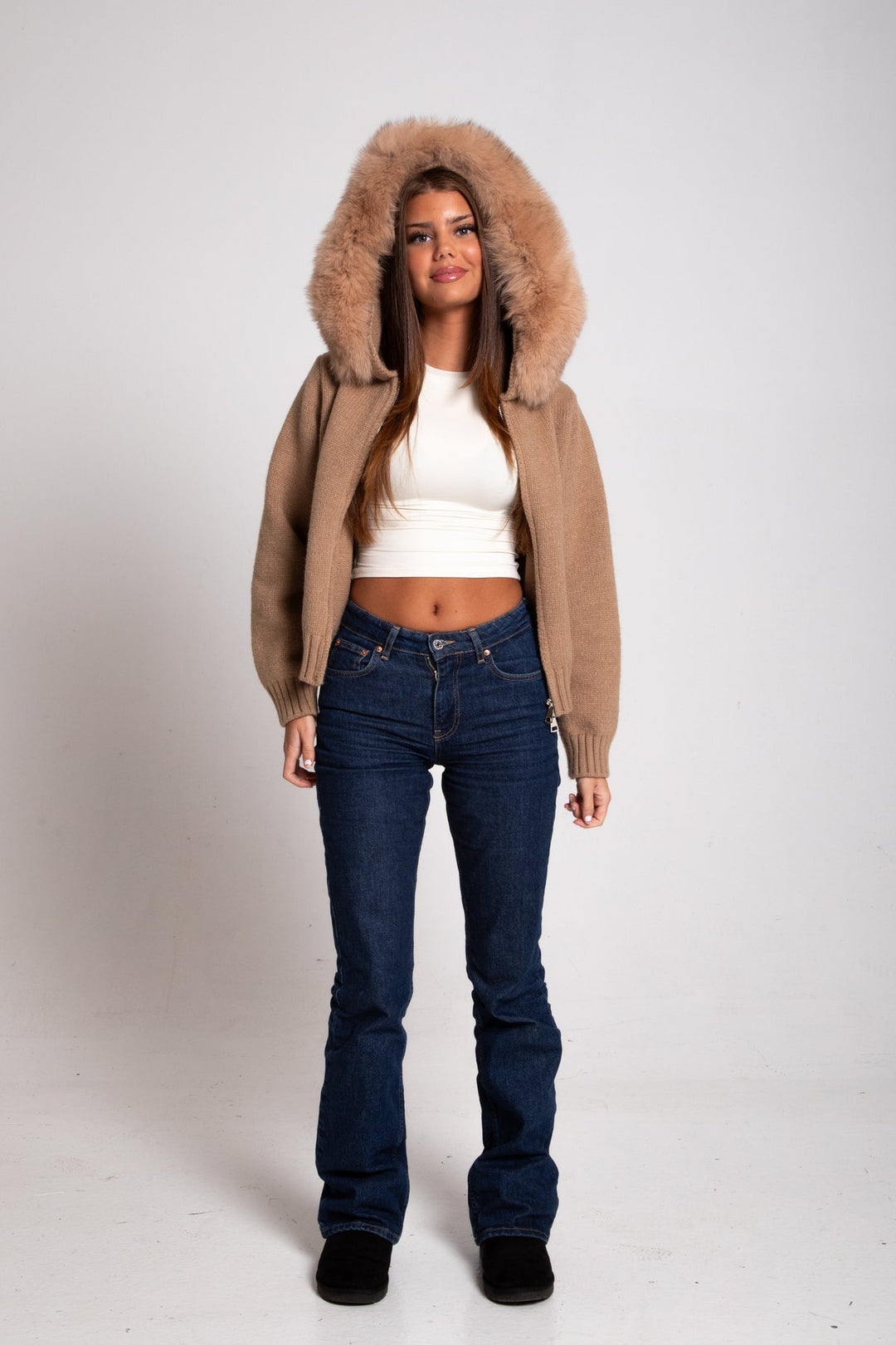 Wool Coat with Hood