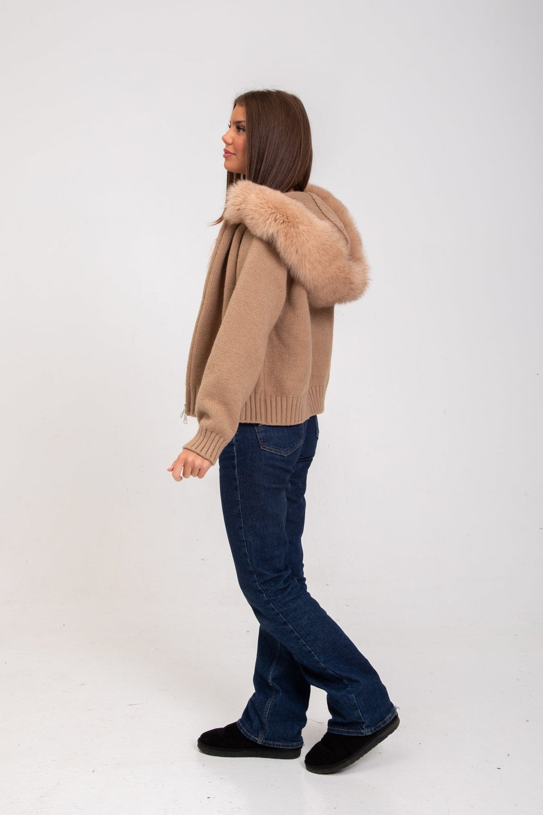 Wool Coat with Hood