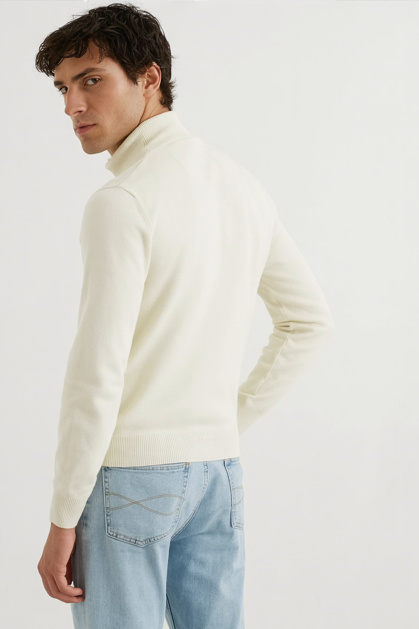 Essential Half-Zip Knit Sweater
