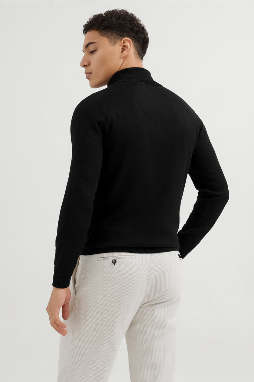 Essential Half-Zip Knit Sweater