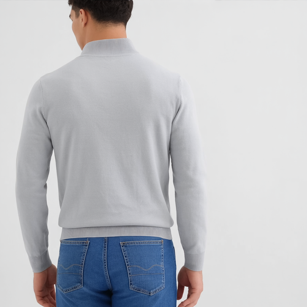 Essential Half-Zip Knit Sweater